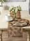 DII® Black Fern Print On Natural Jute Table Runner 14x72